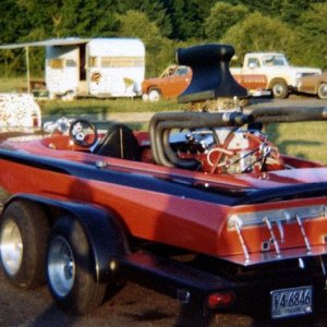 J Drains on  Sagner Drag Boat