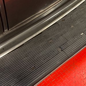 Restore vintage rubber on running boards 1937 Packard