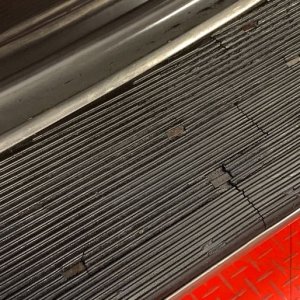 Restore vintage rubber on running boards 1937 Packard