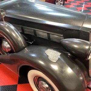 The Number #7 Rub Down Technique Original Single Stage 1937 Packard