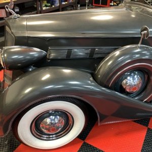 The Number #7 Rub Down Technique Original Single Stage 1937 Packard