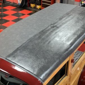 Pinnacle Black Label Leather Vinyl Coating 1937 Ford Woody