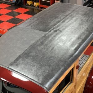 Pinnacle Black Label Leather Vinyl Coating 1937 Ford Woody