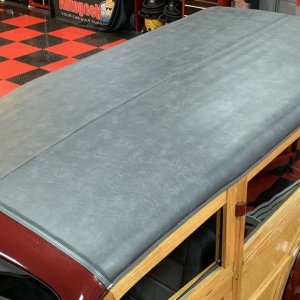 Pinnacle Black Label Leather Vinyl Coating 1937 Ford Woody