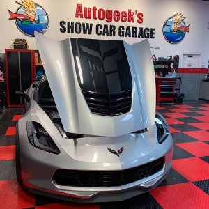 Remove swirls scratches by machine in Vinyl Stripes Decals Graphics Corvett