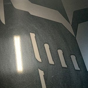 Remove swirls scratches by machine in Vinyl Stripes Decals Graphics Corvett