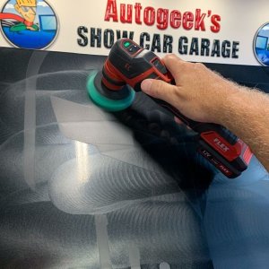 Remove swirls scratches by machine in Vinyl Stripes Decals Graphics Corvett