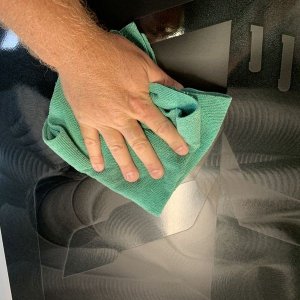 Remove swirls scratches by machine in Vinyl Stripes Decals Graphics Corvett