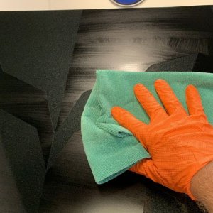 Remove swirls scratches by machine in Vinyl Stripes Decals Graphics Corvett