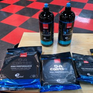 RUPES NEW DA Coarse Fine Compounds Profile Contour Foam Pads