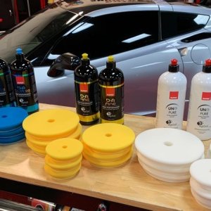 RUPES NEW DA Coarse Fine Compounds Profile Contour Foam Pads