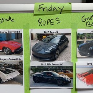 Training Cars - For the September 2020 Detailing Class