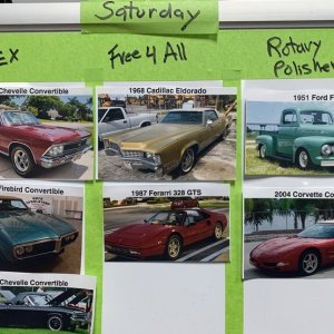 Training Cars - For the September 2020 Detailing Class