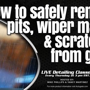 Glass Polishing LIVE Detailing Class Mike Phillips