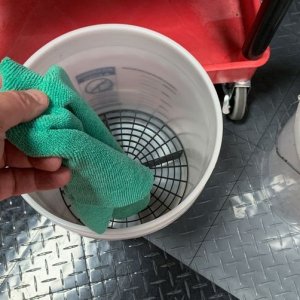 Car Washing Tools Towels Brushes and Buckets by Mike Phillips