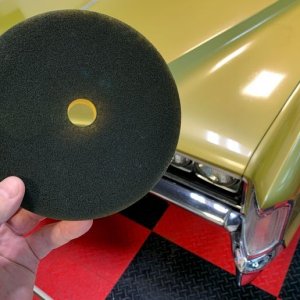 Single Stage Paint Removed from Buffing Pads Washing