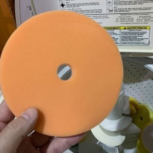 Single Stage Paint Removed from Buffing Pads Washing