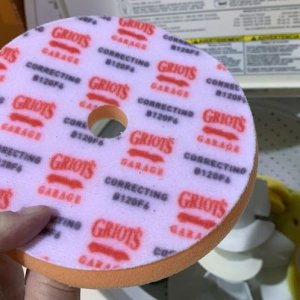 Single Stage Paint Removed from Buffing Pads Washing