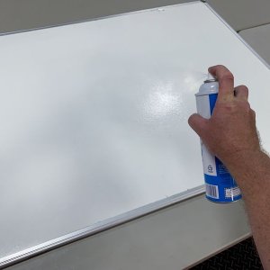 How to machine clean a dry erase board by Mike Phillips
