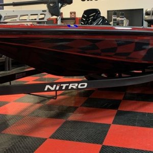 SONAX PNS on Black Powder Coating Paint Boat Trailer