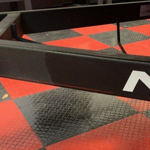 SONAX PNS on Black Powder Coating Paint Boat Trailer
