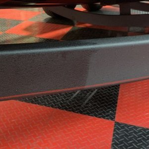 SONAX PNS on Black Powder Coating Paint Boat Trailer