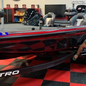 SONAX PNS on Black Powder Coating Paint Boat Trailer