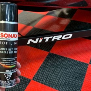 SONAX PNS on Black Powder Coating Paint Boat Trailer