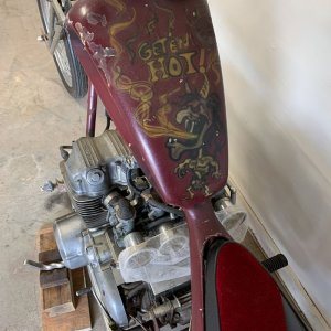 John Quade Honda CB750 Chopper The Black Widows Clint Eastwood