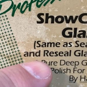 Sealer Reseal Glaze to Show Car Glaze Bottles Mike Phillips
