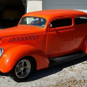 1937 Ford Slantback Wetsanding Project Mike Phillips