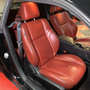 Review Leatherique Ruby Red Napa Leather Seats 2015 Dodge Challenger