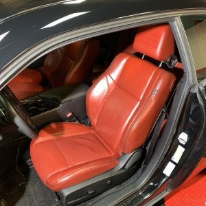 Review Leatherique Ruby Red Napa Leather Seats 2015 Dodge Challenger
