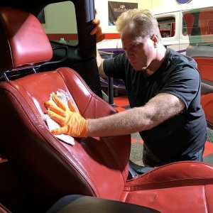 Review Leatherique Ruby Red Napa Leather Seats 2015 Dodge Challenger