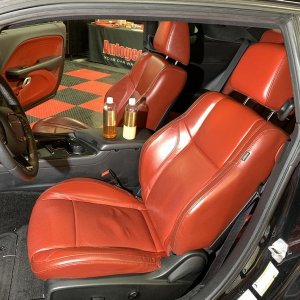 Review Leatherique Ruby Red Napa Leather Seats 2015 Dodge Challenger