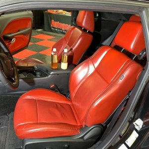 Review Leatherique Ruby Red Napa Leather Seats 2015 Dodge Challenger