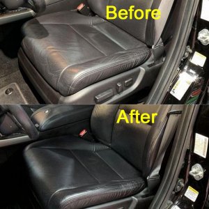 Leatherique BEFORE AND AFTER MIKE PHILLIPS