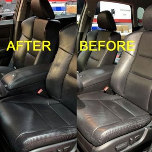 Leatherique BEFORE AND AFTER MIKE PHILLIPS
