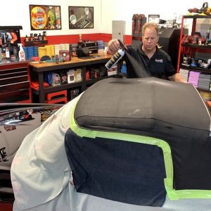 Protect Restore Canvas Cloth Convertible Top 1966 Ferrari Mike Phillips