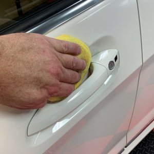 Remove Fingernail Scratches behind door handle