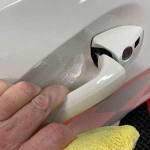 Remove Fingernail Scratches behind door handle