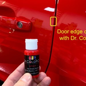 Dr Color Chip Door Edge Chip Fixed Red Z28 Camaro Mike Phillips