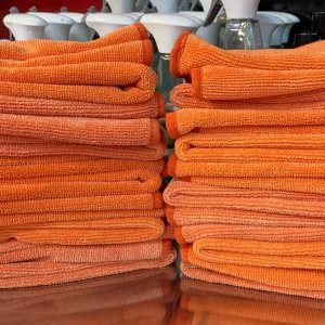 The Rag Company FTW Premium Orange Microfiber Towel