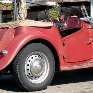 1953 MGTD Restore original paint Meguars Number 7 Mike Phillips