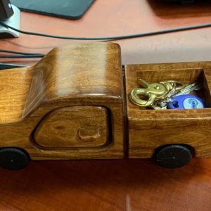 English Chestnut Wooden Truck