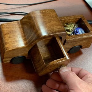 English Chestnut Wooden Truck