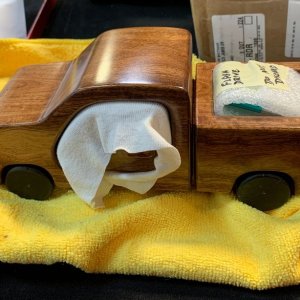 English Chestnut Wooden Truck
