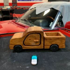 English Chestnut Wooden Truck
