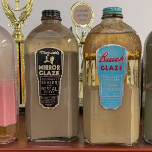 Vintage Old Antique Meguiars Car Wax Bottles Mike Phillips