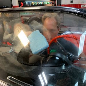 Machine Sanding Polishing Glass Windshields Mike Phillips